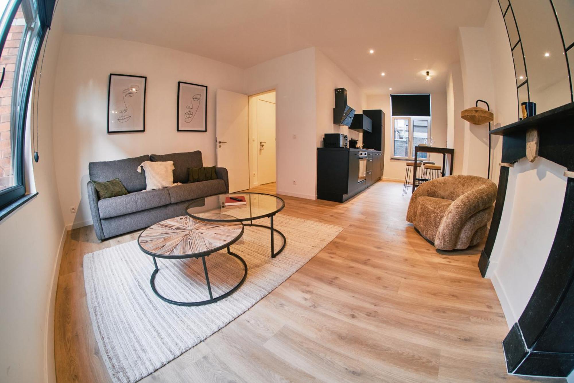 Urbanchic Appartement Cosy 1B 列日 外观 照片